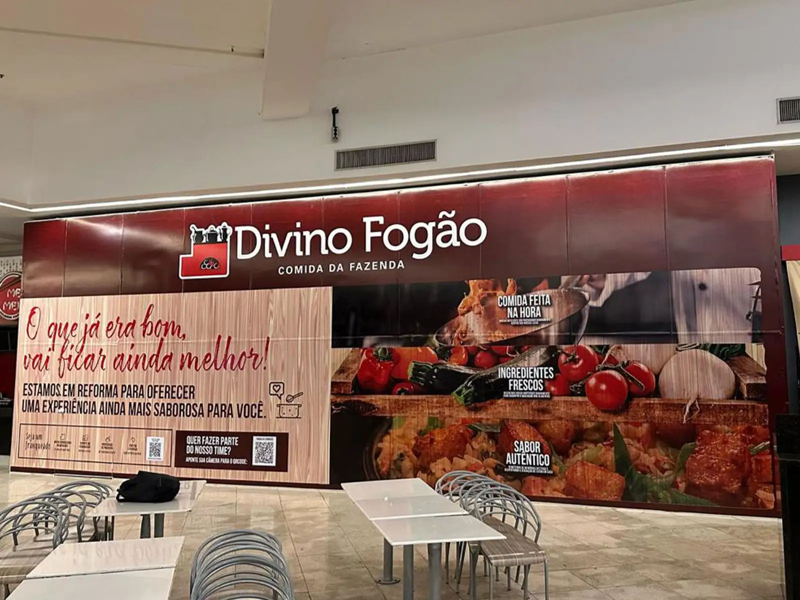 Tapume Divino fogão
